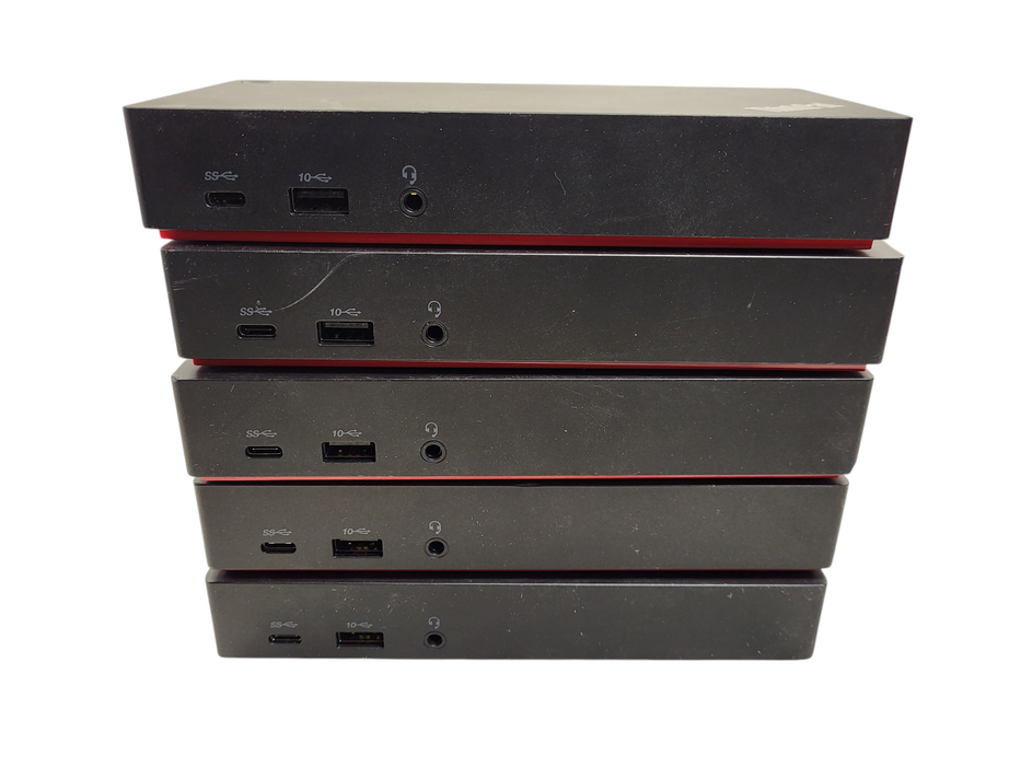 Lot of 5x Lenovo ThinkPad USB-C Dock Gen 2 LDC-G2 40AS No AC READ $