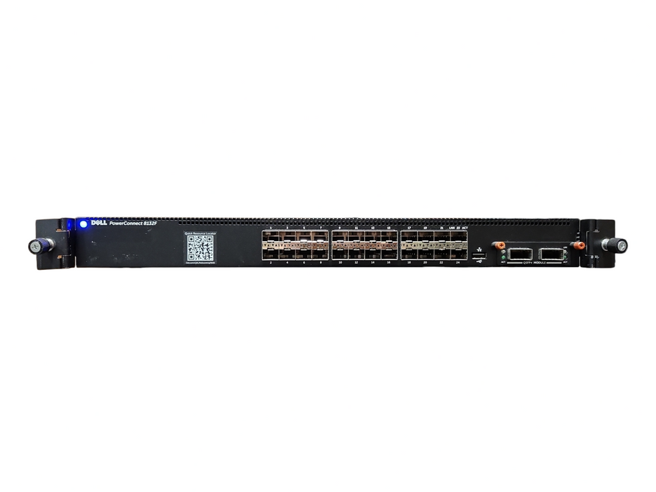 Dell PowerConnect 8132F, 24-Port 10G SFP+ L3 Switch w/ 40Gb QSFP+ Module