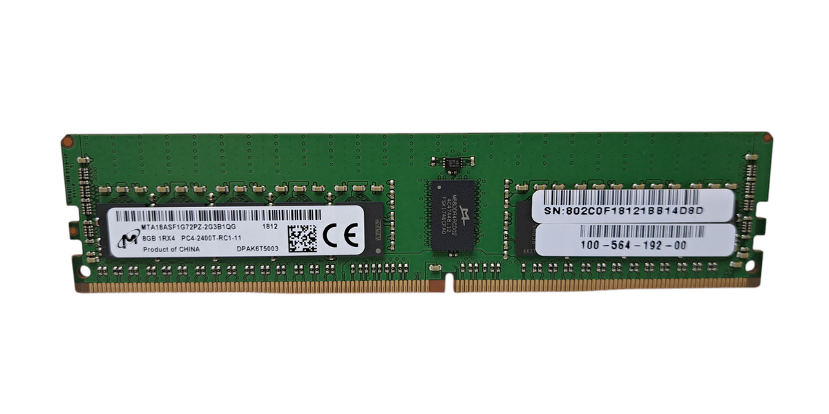Micron 8GB 1RX4 PC4-2400T-RC1-11 DDR4 Server Memory MTA18ASF1G72PZ
