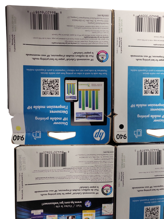 Lot 6x New Genuine HP 940 Color Ink Cartridges, READ _