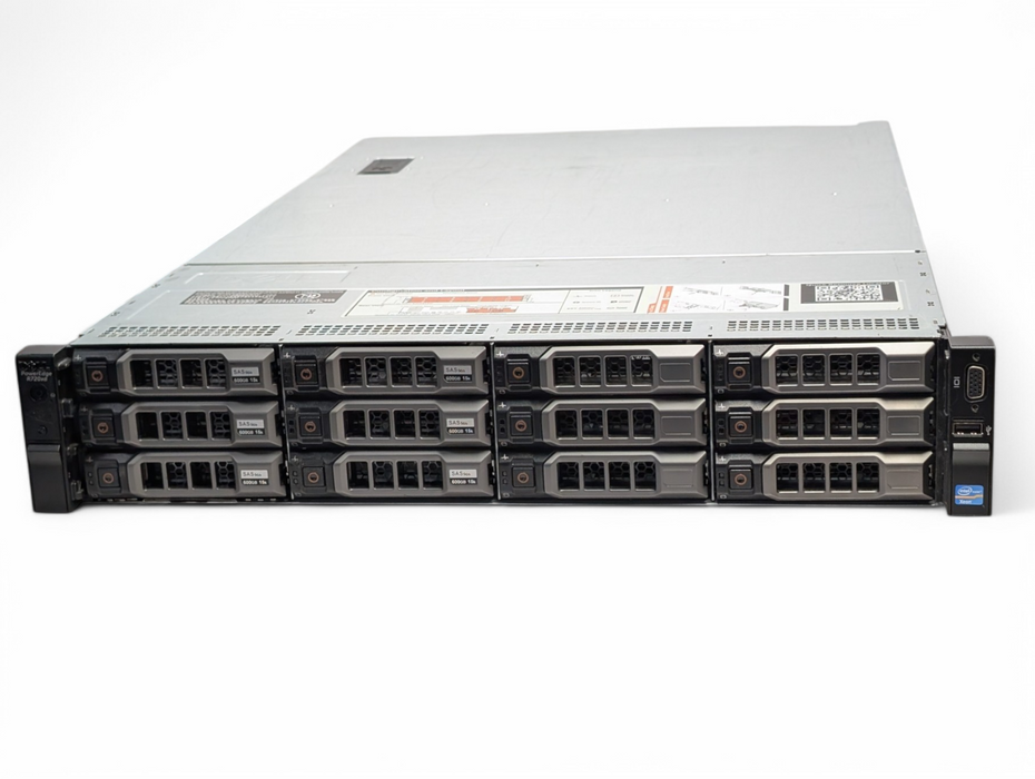 DELL PowerEdge R720xd Loaded 2x Intel Xeon E5-2680 v2 128GB RAM 6x 2TB HDD -