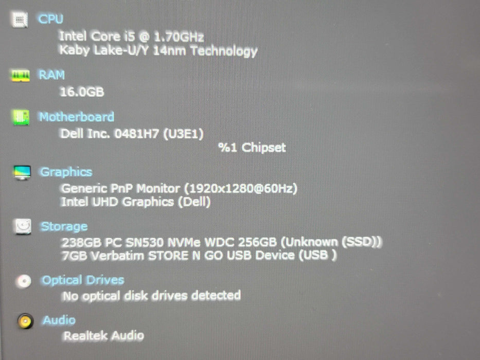 Dell Latitude 7210 2-in-1  i5-10310U 16GB RAM 256GB NVMe β Lap200