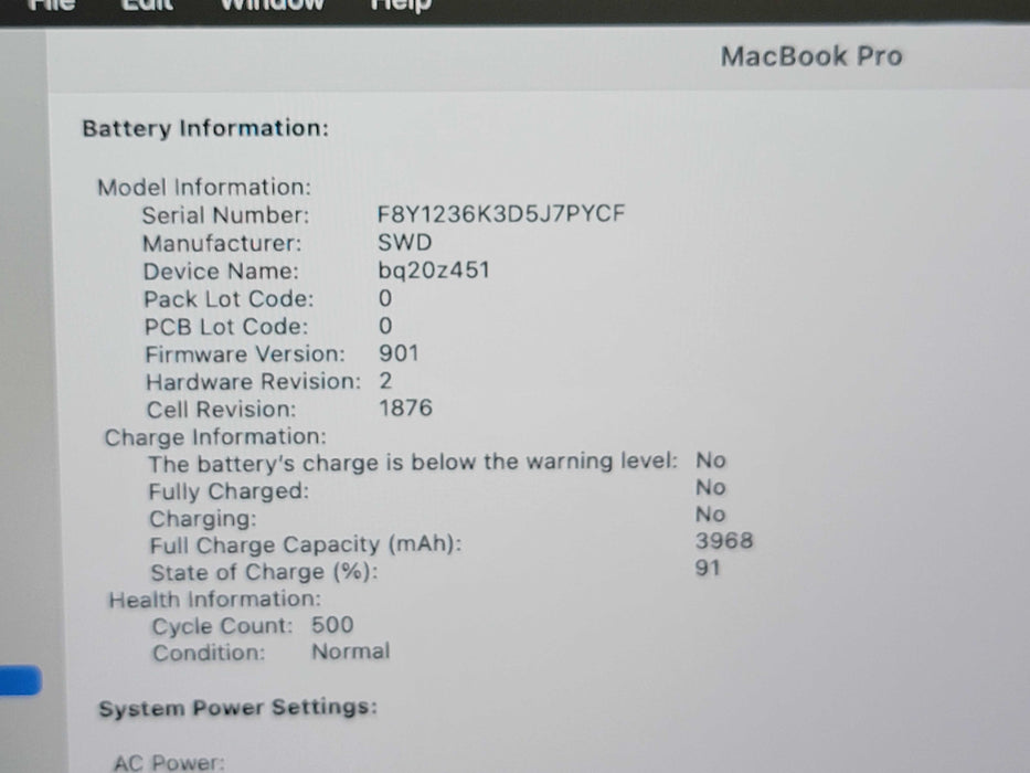 Apple Macbook Pro 2020 13" 4-Core i7-1068NG7 @ 2.3GHz 16GB DDR4 500GB SSD