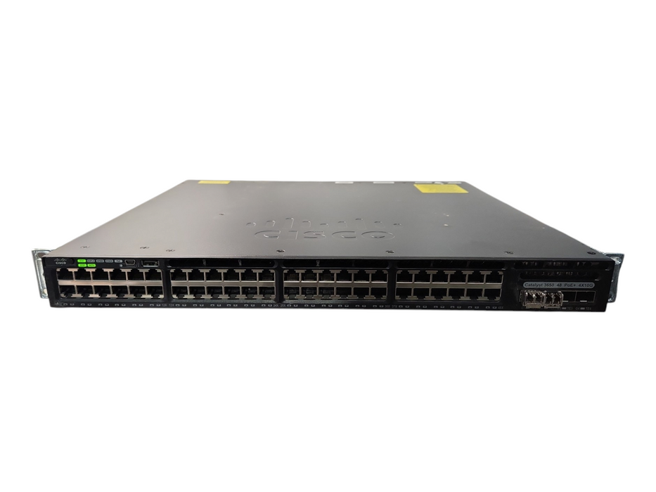 Cisco WS-C3650-48PQ-S 48-Port PoE+ 4x 10GB SFP+ w/ 1x 640W PSU