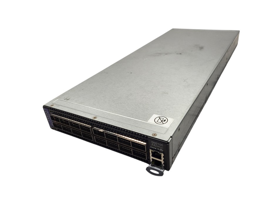 Mellanox 16-Port 100Gb QSFP28 HalfWidth Non Blocking Network Switch SN2100-CB2F $