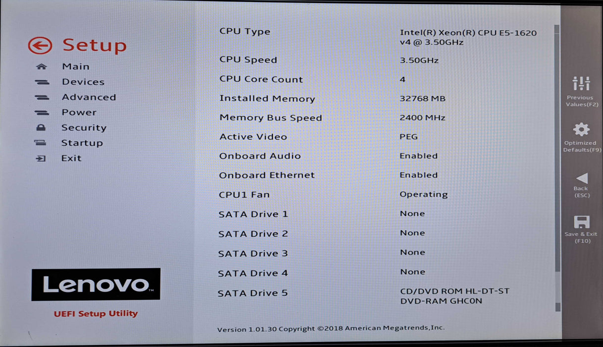 Lenovo ThinkStation P510 | Xeon E5-1620 v4, 32GB DDR4, No HDD/GPU *READ*