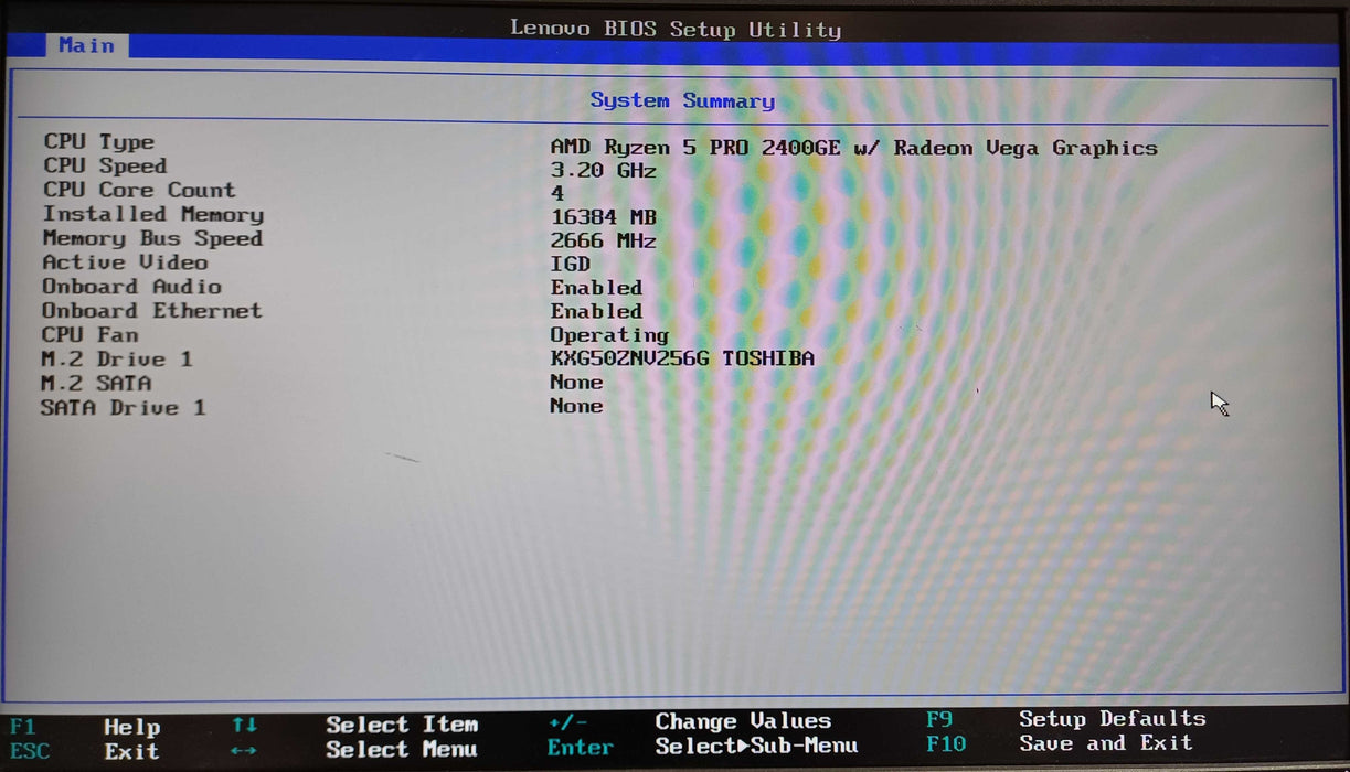 Lenovo M715q, Ryzen 5 Pro 2400GE, 16GB DDR4, 256GB NVMe, PWR