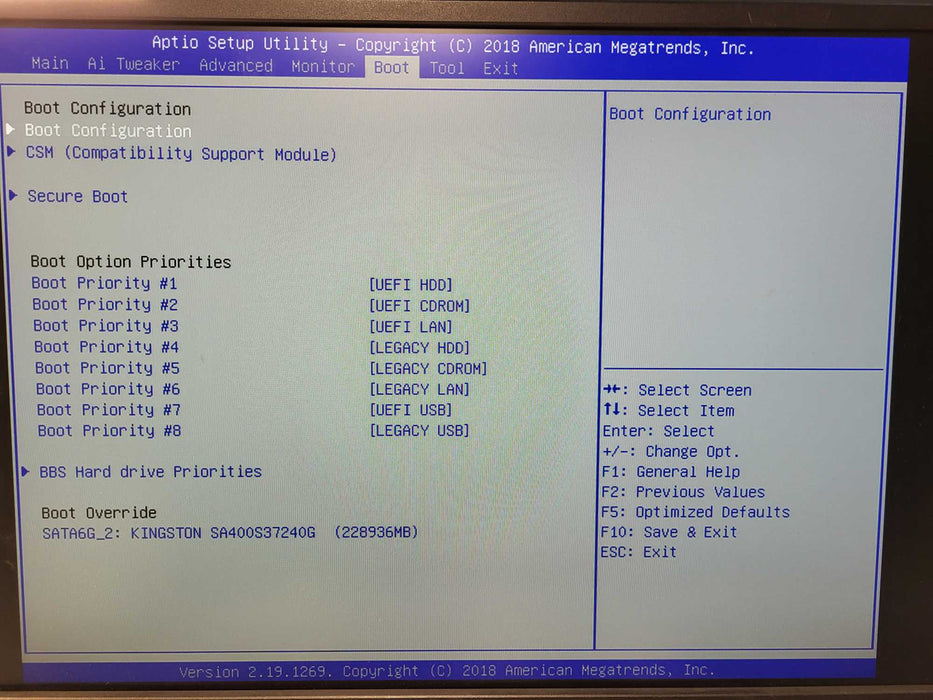 Custom PC Asus Prime B360M-C i5-8400 16GB DDR4 240GB SSD $