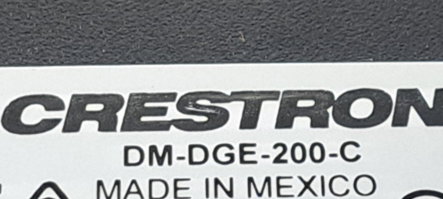 Crestron DM-DGE-200 C Digital Graphics Engine With Power Adapter