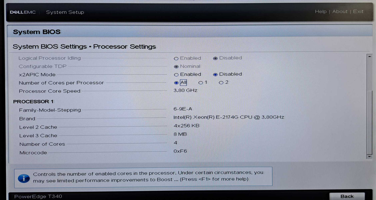 Dell PowerEdge T340 | Xeon E-2174G @3.80GHz, 48GB DDR4, H330, 2x 495W Q