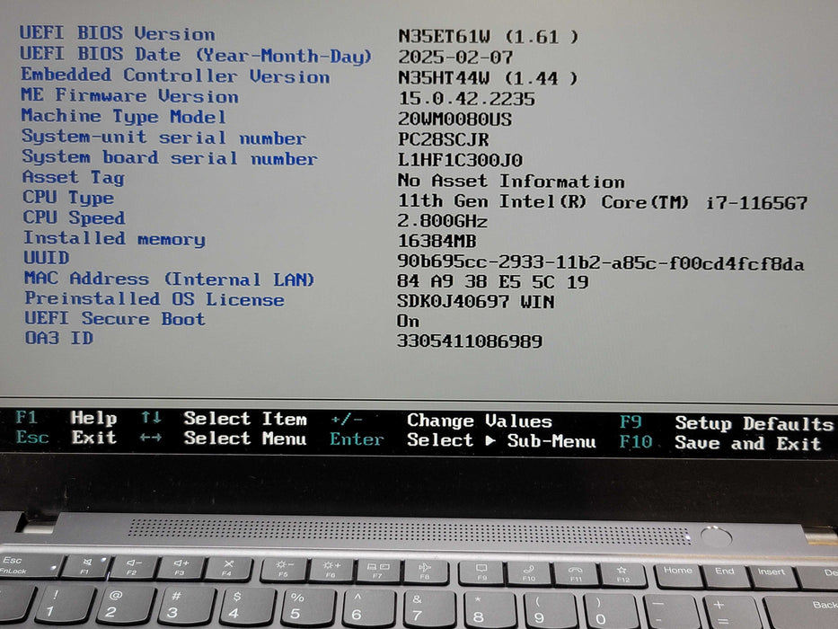Lenovo ThinkPad T14s i7-1165G7 16GB RAM NO SSD FOR PARTS/REPAIR  β Lap200