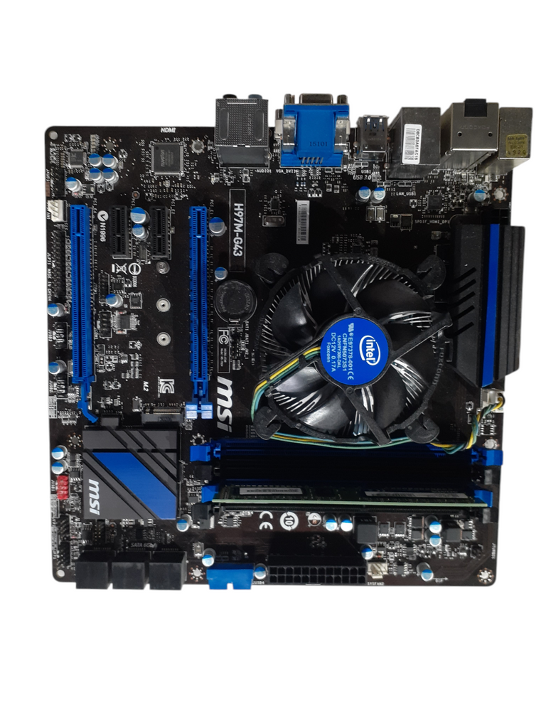 MSI Motherboard H97M-G43 i7-4790 @ 3.60 GHz 4GB DDR3 | READ