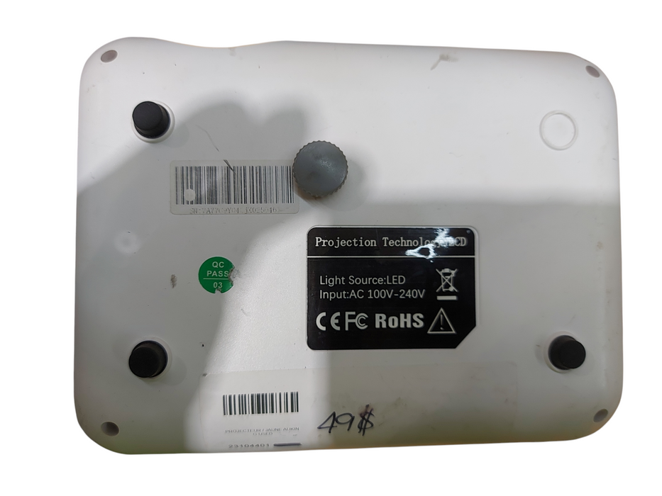 Mini Projector, AuKing 1080P Supported Outdoor Projector, 50% Zoom