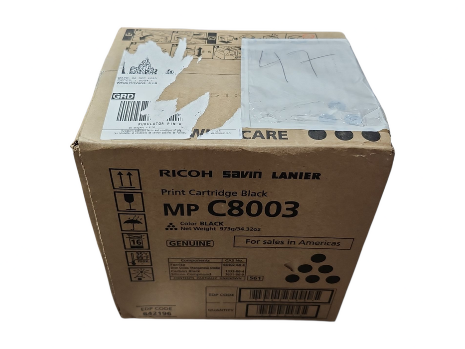 *NEW SEALED* Ricoh Savin Lanier MP C8003 Black Print Cartridge