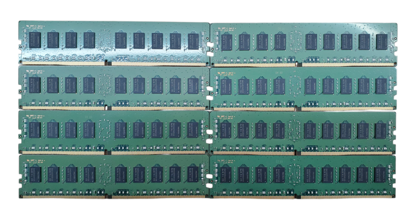 Lot 8x Samsung 8GB 1RX4 PC4-2133P-RC0 DDR4 Server Ram