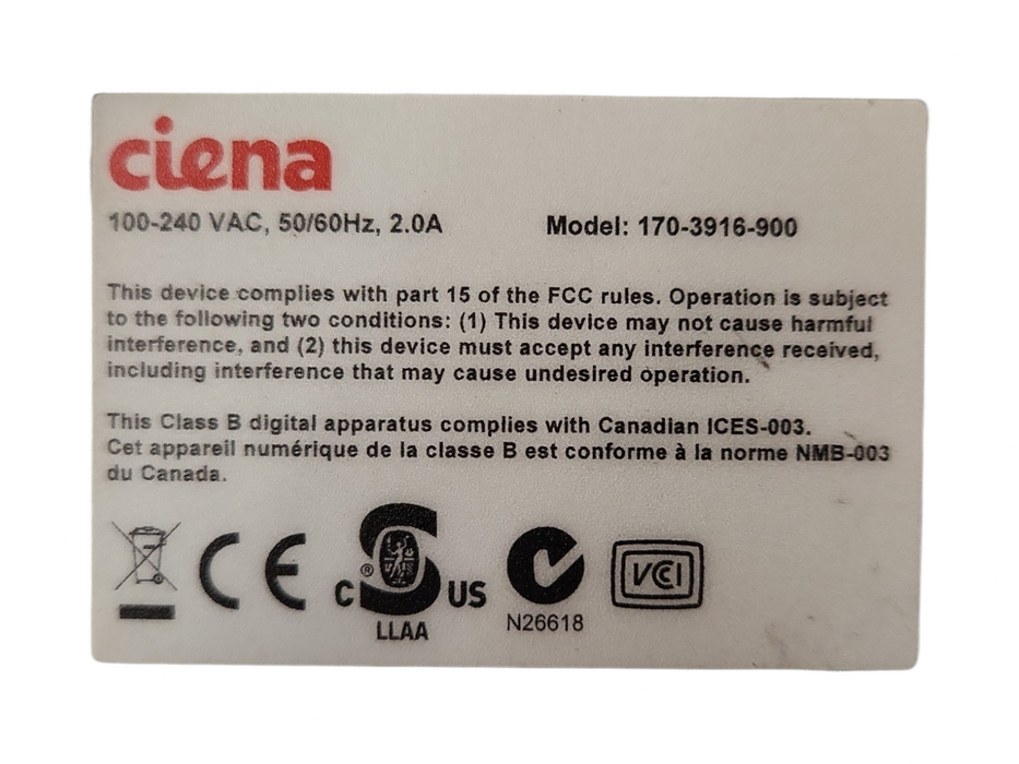 Ciena 3916 170-3916-904 Service Delivery Switch, READ
