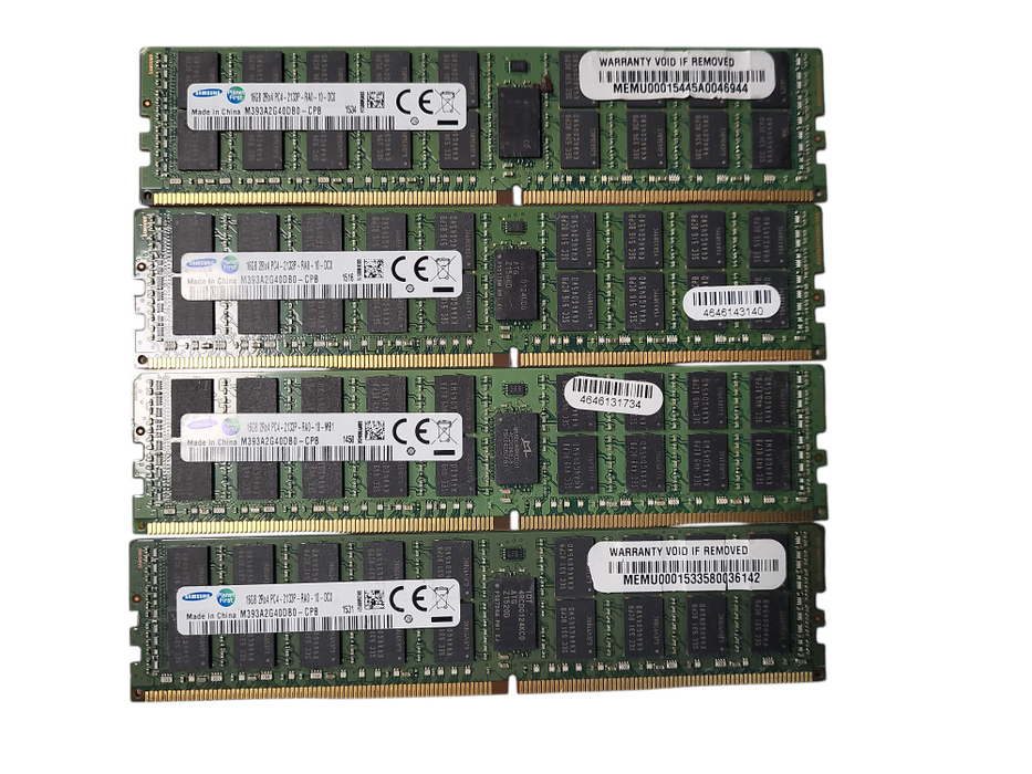 Lot of 4x Samsung 16GB 2Rx4 PC4-2133P-RA0 DDR4 Server Memory $
