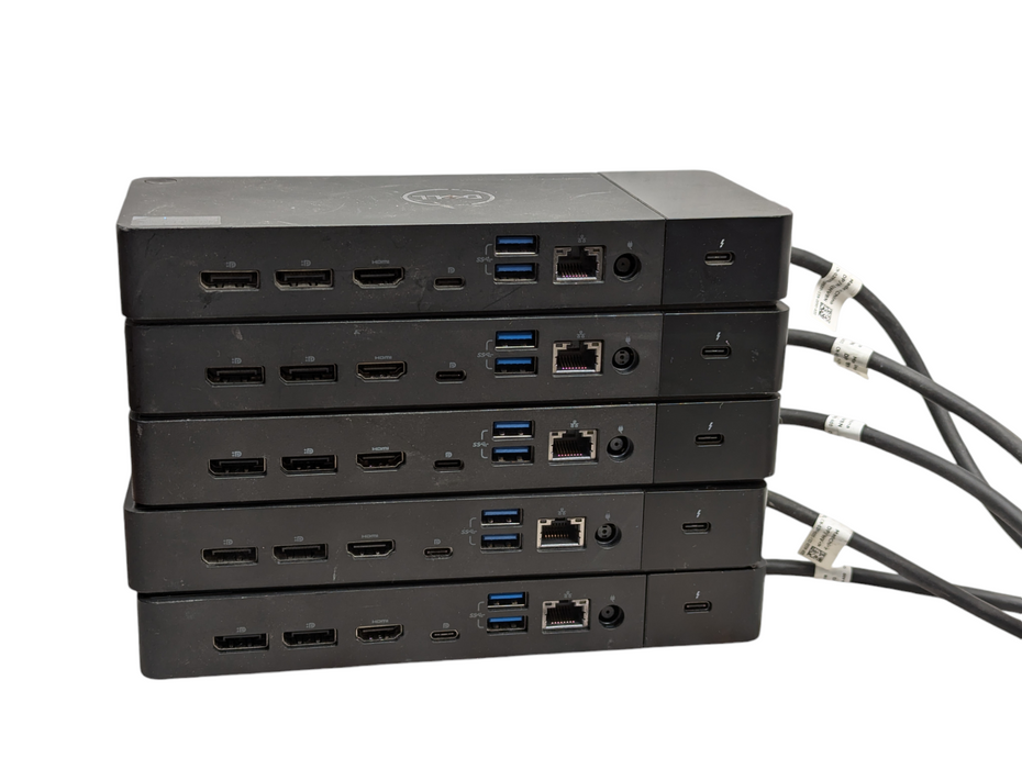 Lot of 5x DELL WD19TB/WD19TBS ThunderBolt USB-C Docking Stations Please READ Q-