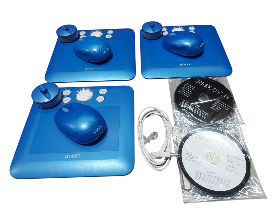 Lot 3x Wacom Bamboo Fun CTE-450B Drawing Tablet