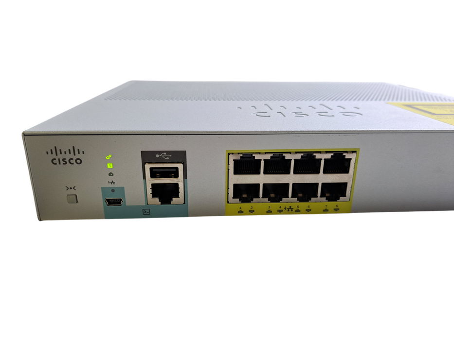 Cisco WS-C2960L-8PS-LL | 8-Port Gigabit PoE+ 2x SFP Silent Managed Switch )