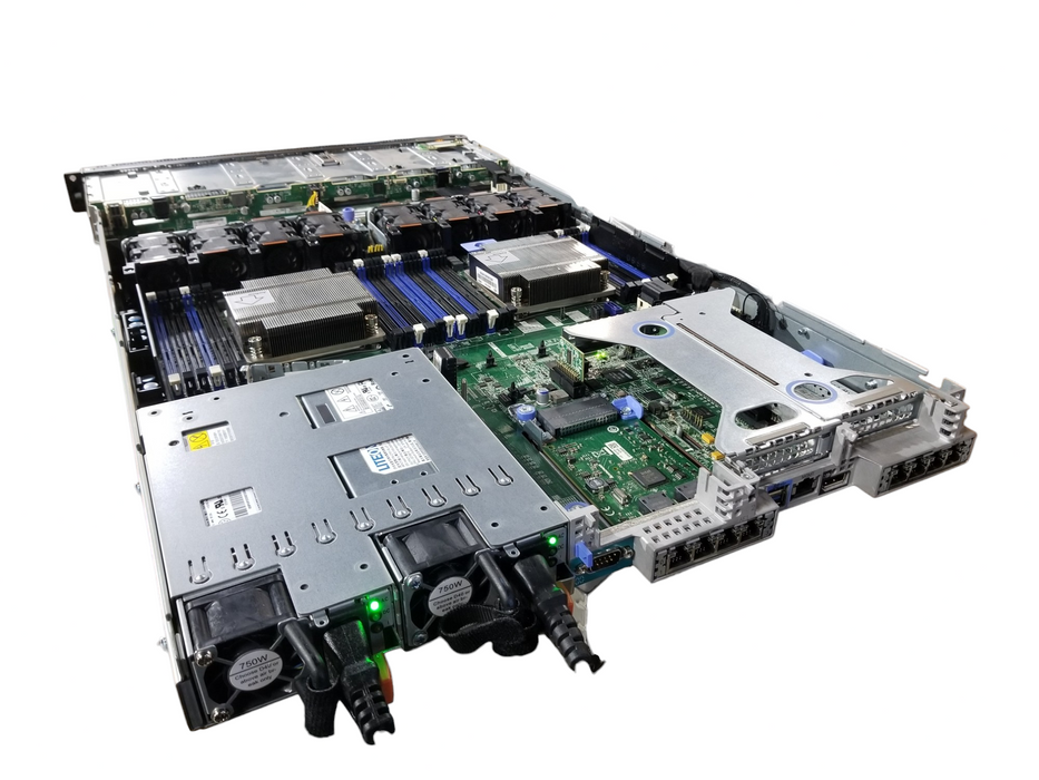 Lenovo ThinkServer RD550 2x Xeon E5-2630v3 RAID 510i/ Powers On - For Parts