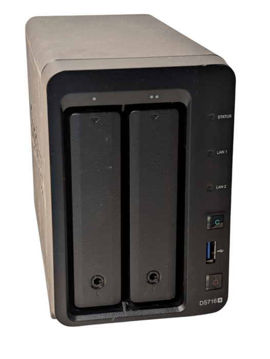 Synology DiskStation DS716+ 2 Bay NAS 2x 4TB HDDs installed  -