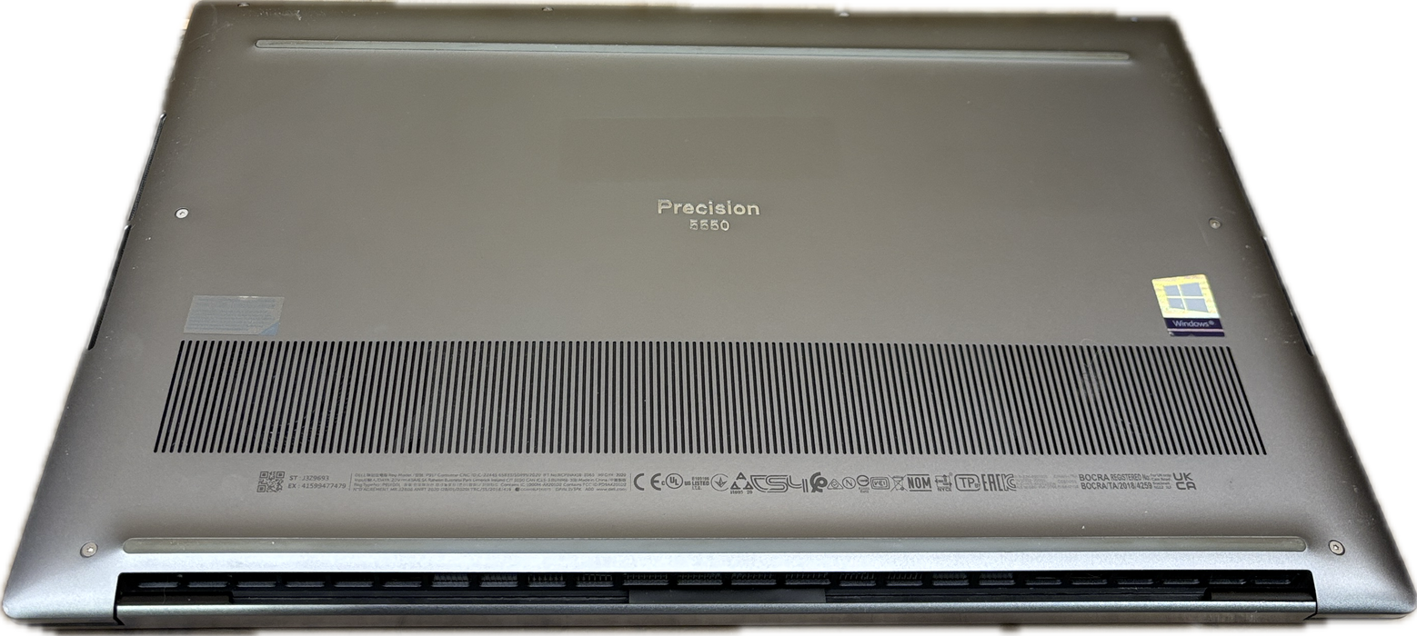 Dell Precision 5550 4KTOUCH i7-10750H QUADRO T2000 4GB GPU 16GB 256SSD READ  Lap200