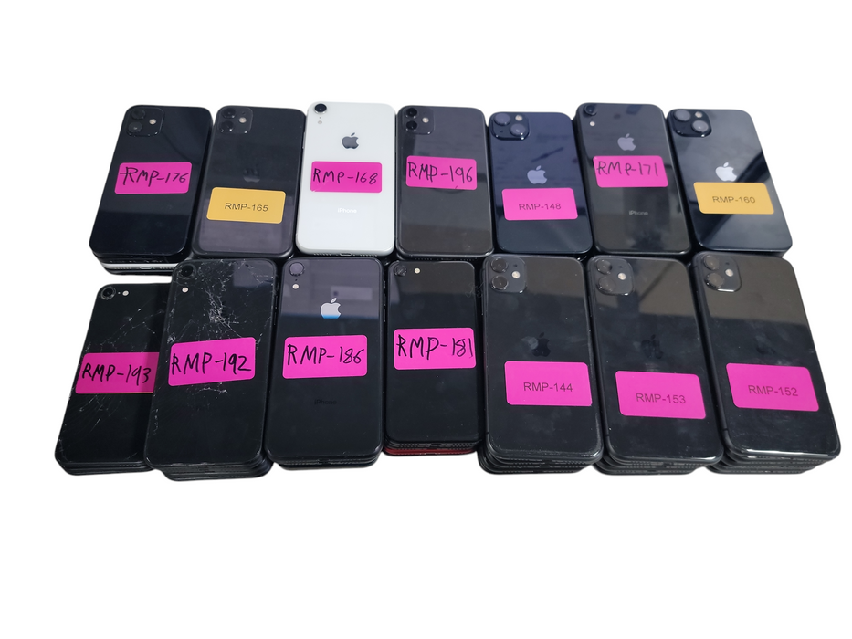 Lot of 68x Apple iPhone's [SE2 - 14 | B/C Condition | Locked][RMP-3]