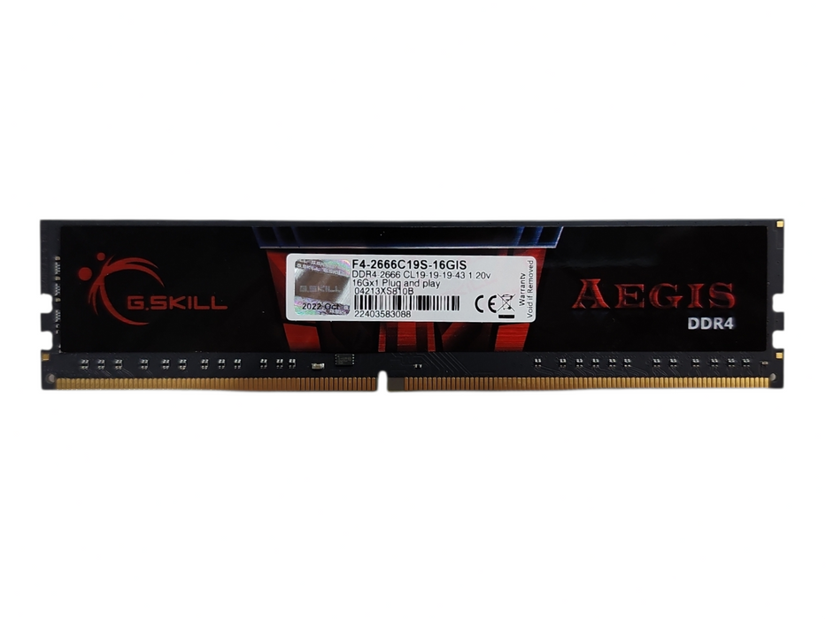 G.SKILL Aegis F4-2666C19S-16GIS 16GB DDR4-2666 Desktop Memory RAM Q