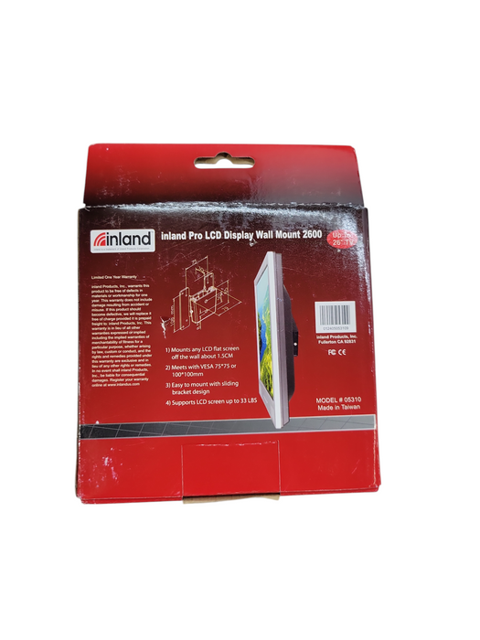 inland Pro LCD Display Wall Mount 2600 14"-26" 33Lbs %
