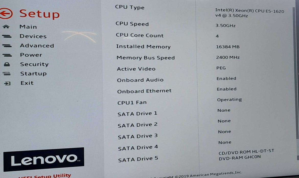 Thinkstation P510 Xeon E5-1620 v4|16GB RAM DDR4|Fire Pro 5100 4GB|No HDD