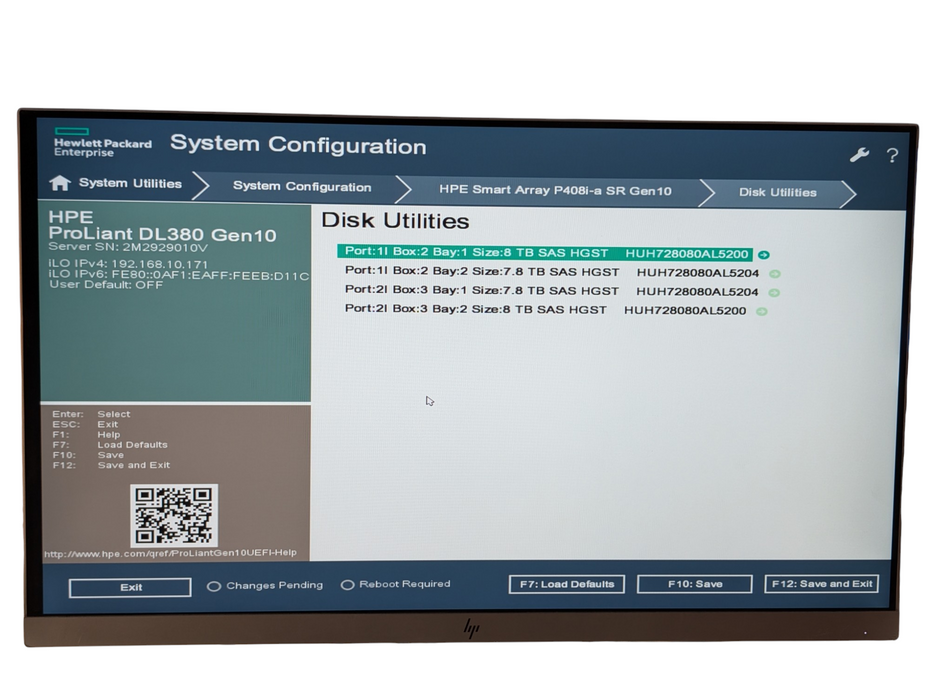HPE ProLiant DL380 Gen10 2x Intel Xeon SILVER 4112 32GB RAM 4x 8TB HDD  -