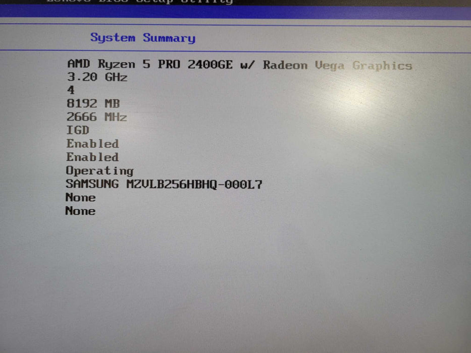 Lenovo ThinkCentre M715q | Ryzen 3 PRO 2400GE @3.20GHz 8GB RAM 256GB Nvme !