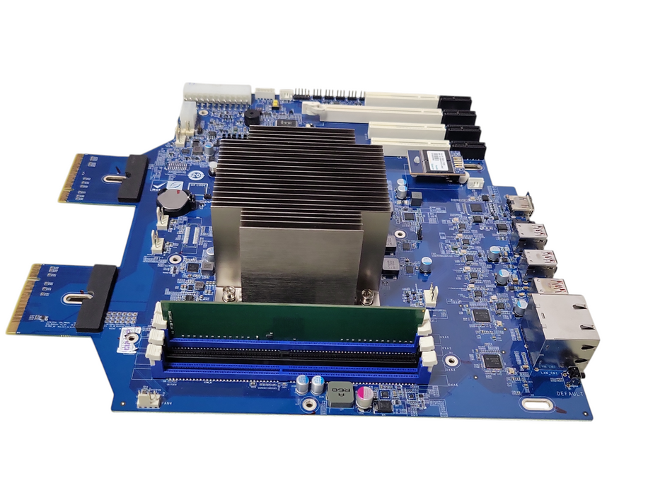 QNAP TVS-x72XU V1.2 board for TVS-1272XU-RP NAS w/ Core I3-8100 CPU, READ _