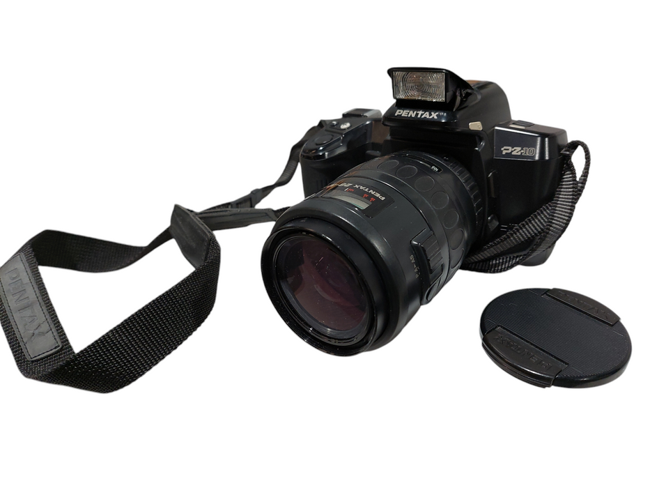 Pentax PZ10 35mm Camera with Pentax 28-105 with Battery Made in Japan =