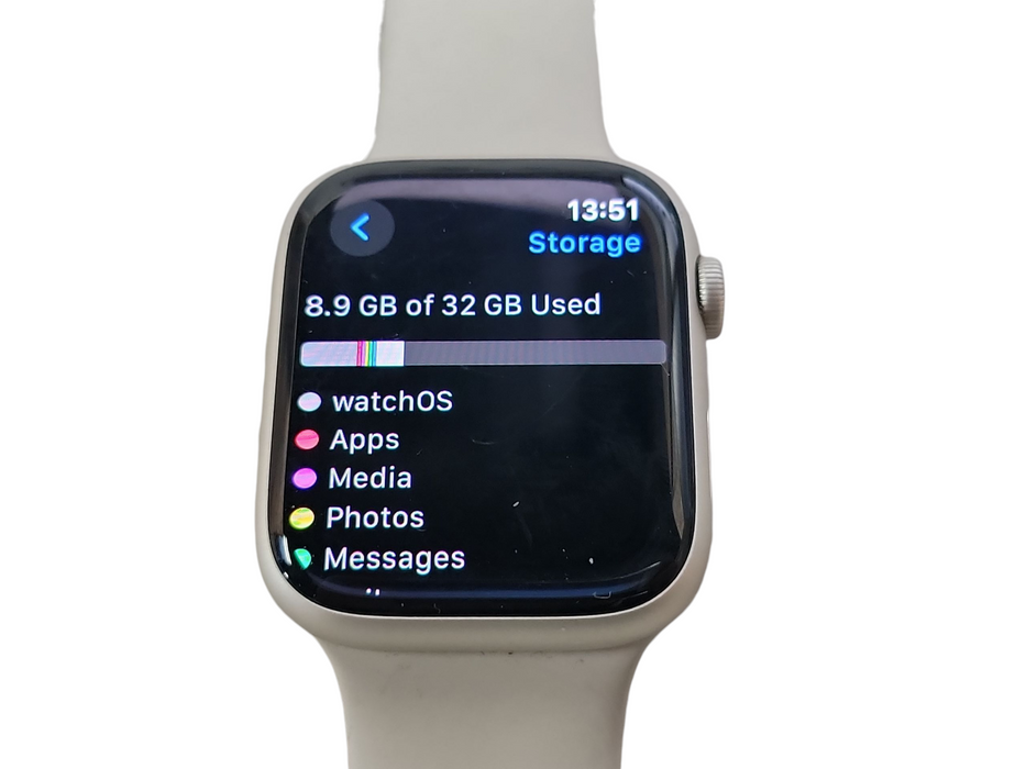 Apple Watch Series 7 - 32GB - Silver [A2477 | GPS | 45MM] Q