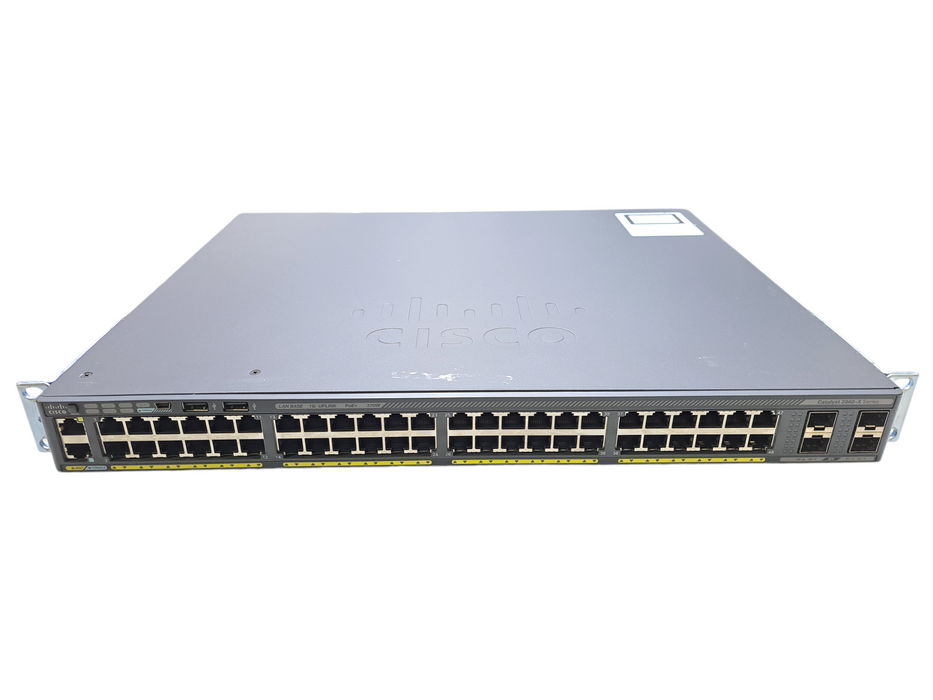 Cisco WS-C2960X-48LPS-L V03 | 48-Port Gigabit PoE+ 370W Switch | 4x SFP