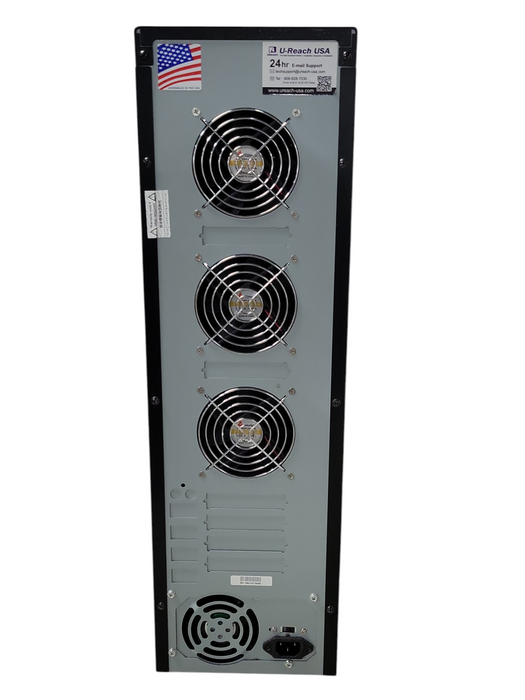 U-Reach 12-Bay SATA hard disk duplicator / eraser tower, REAd _