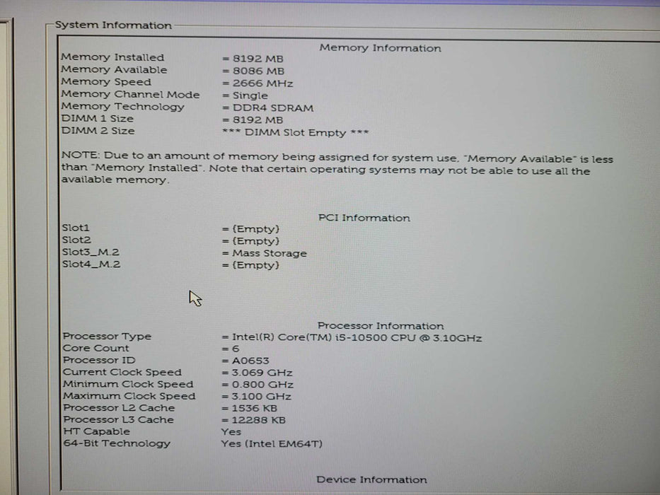 Dell OptiPlex 3080 SFF, i5-10500T 2.10GHz, 8GB DDR4, 256GB NVMe !