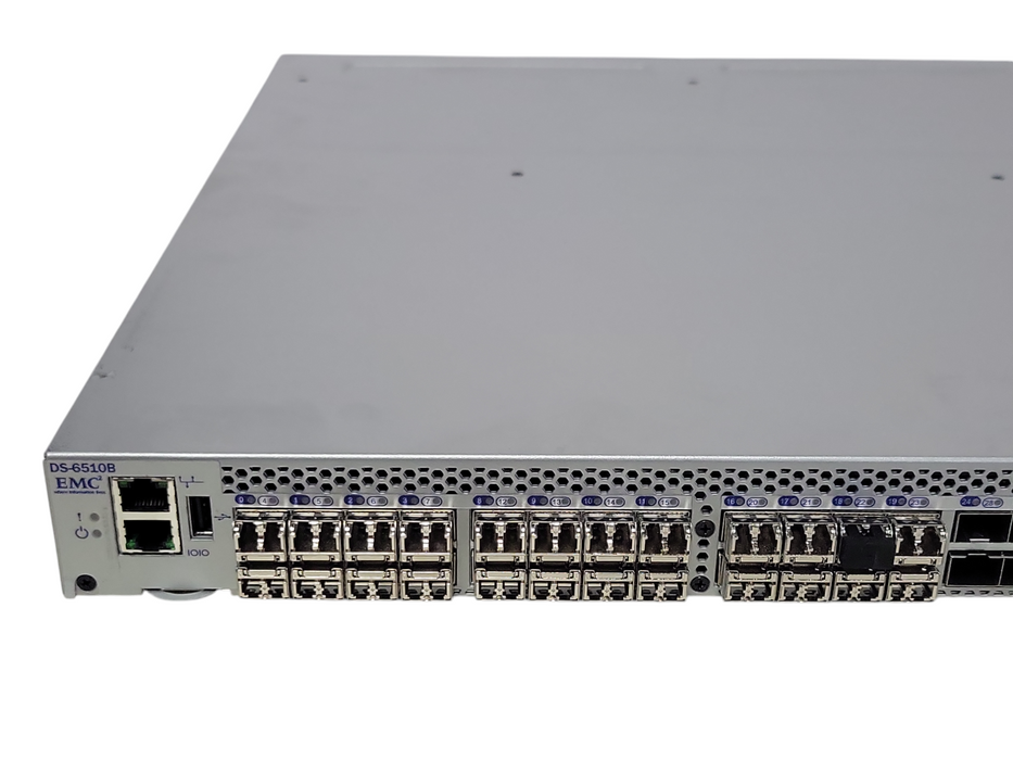 Brocade EM-6510-24-8G-R 48Port FC Switch 24-Ports active w/ 24x 8GB SFPs _