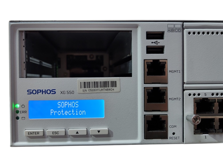 SOPHOS XG550, 2x Xeon E5-2630 v4 2.20GHz, 24GB RAM, No HDD, READ