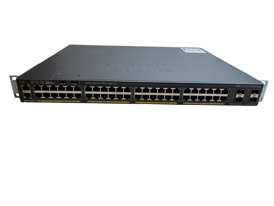 Cisco WS-C2960X-48LPS-L v02 | 48-Port Gigabit PoE+ 370W Switch | 4x SFP | %