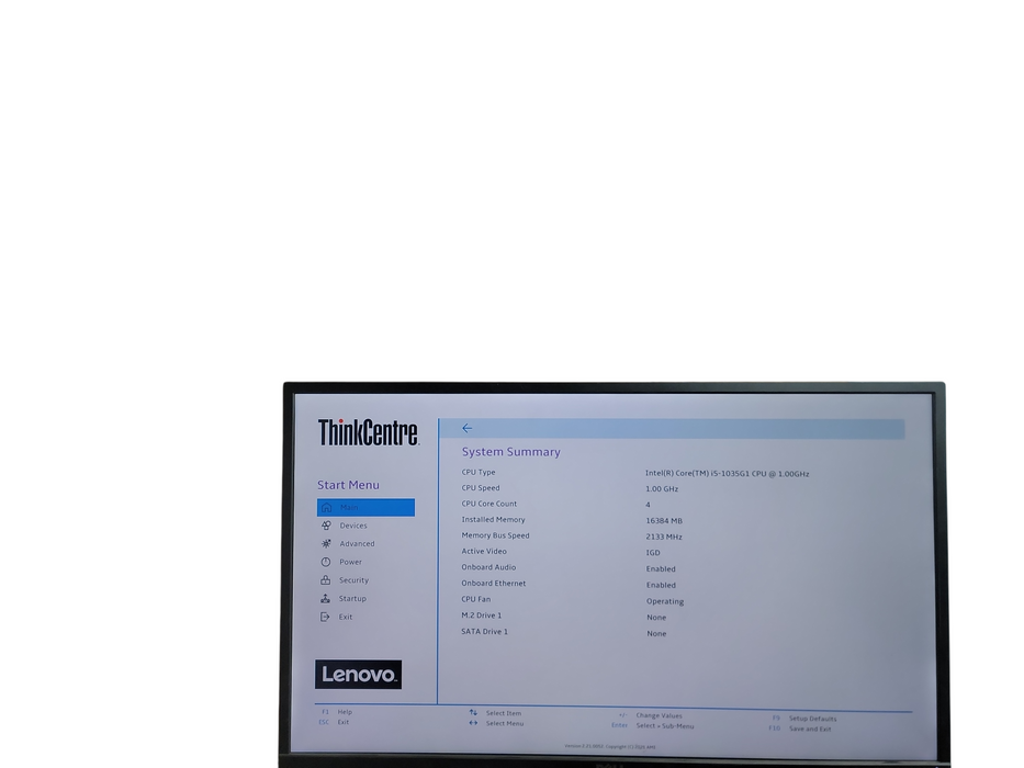 Lenovo ThinkCentre M60e Micro i5 - 1035G1 @ 1.00GHz 16GB DDR4 Ram Qθ