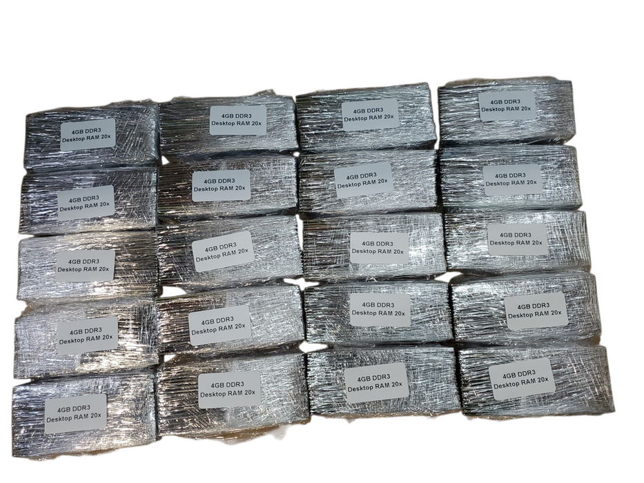 Lot of 400x, Assorted 4GB DDR3 Desktop RAM