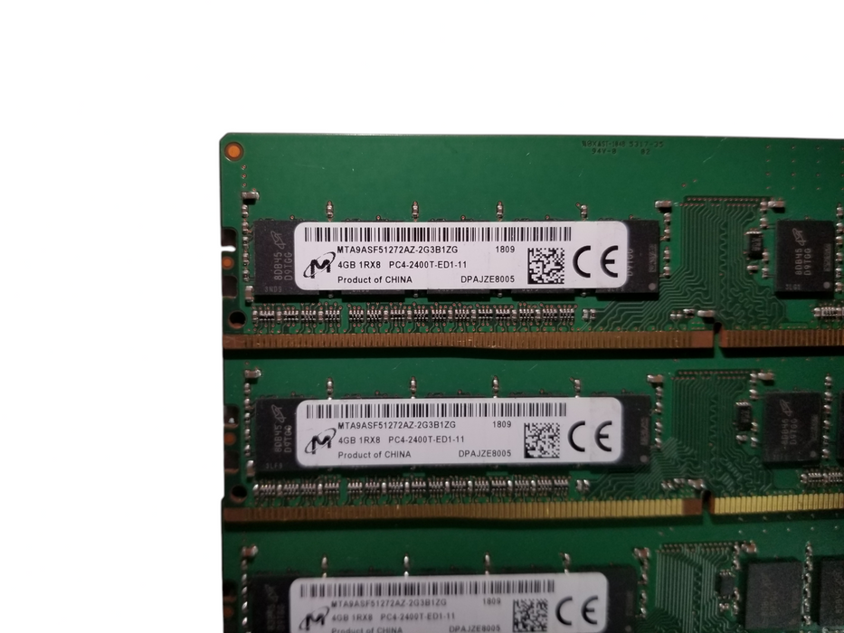 Lot of 9x 4GB DDR4 PC4 1Rx8 / 1Rx16 Mixed Brands & Speed Desktop Memory RAM