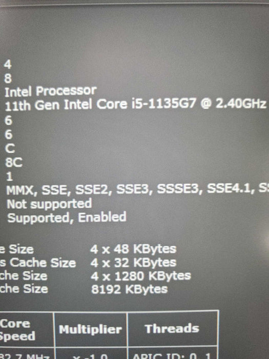 Dell Latitude 5420 Core i5-1135G7@2.40GHz 16GB RAM 256GB NVME  Lap200