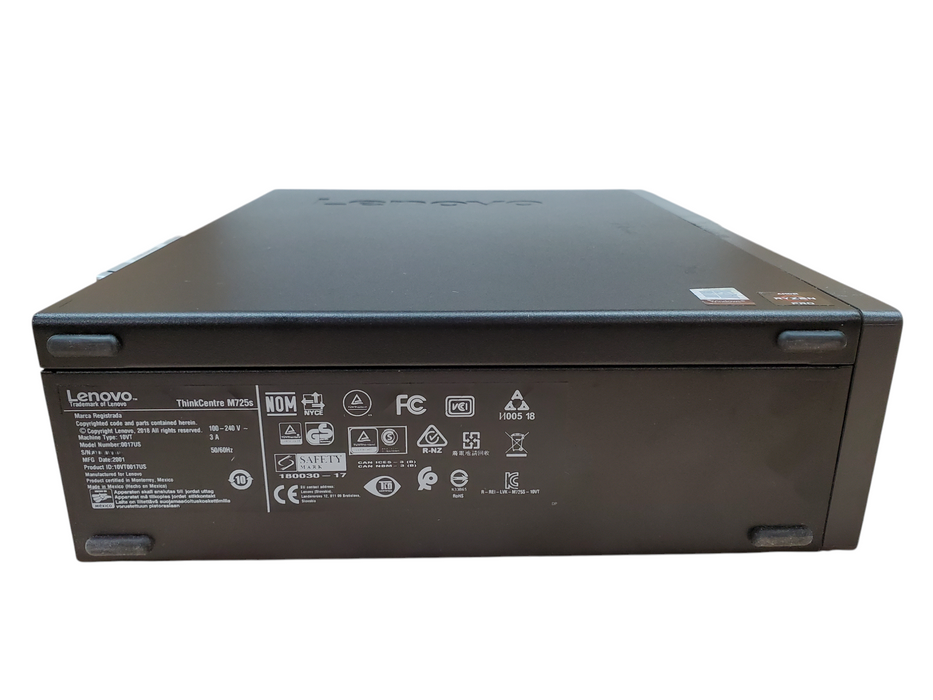 Lenovo ThinkCentre M725s, Ryzen 7 Pro 2700, 32GB DDR4, R520, 256GB SSD