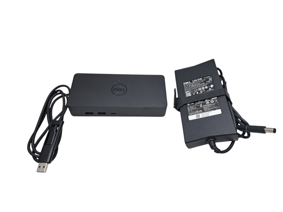 Dell D6000S DisplayLink Docking Station USB 3.0/USB-C w/ 130W Adapter  Q)