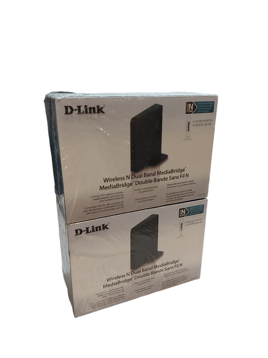 Lot 2x D-LINK Wireless N Dual Band Media Bridge DAP-1513  - BRAND NEW SEALED