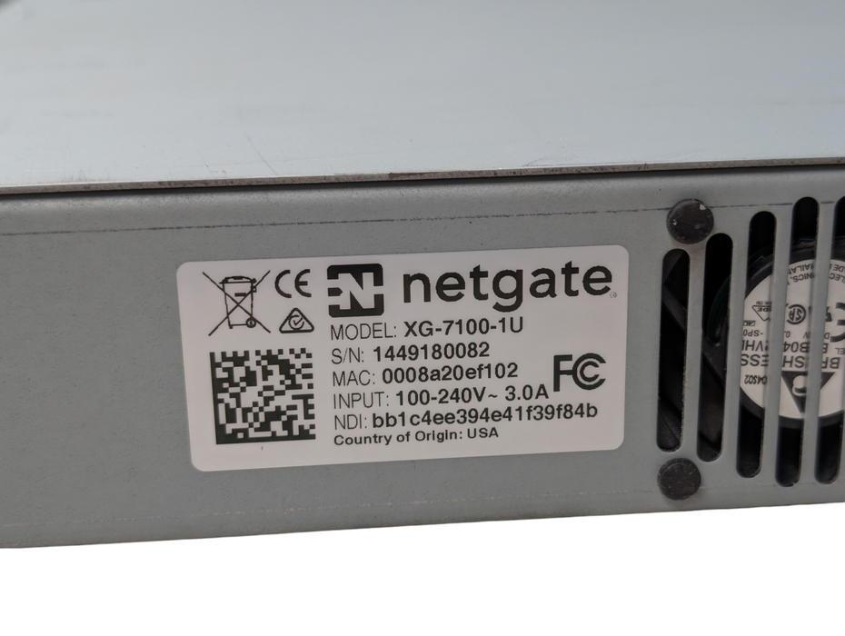 Netgate XG-7100-1U Network Security Appliance  -